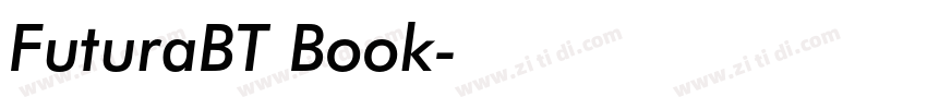 FuturaBT Book字体转换